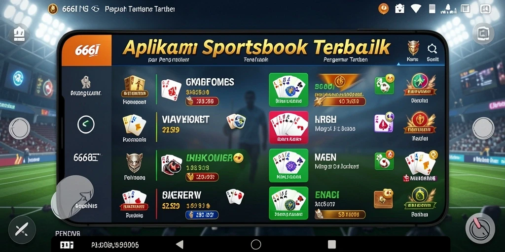 Tampilan permainan sportsbook yang menarik dan interaktif.