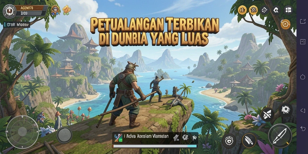 Gameplay AGEN878 menampilkan petualangan seru di dunia terbuka.