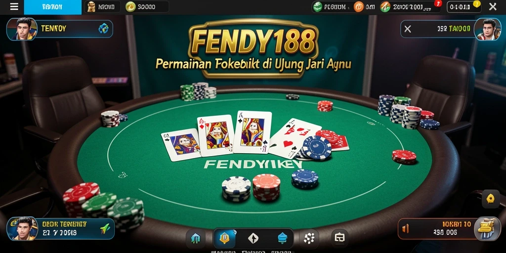 Tangkapan layar gameplay FENDY188 dengan tampilan poker yang menarik.