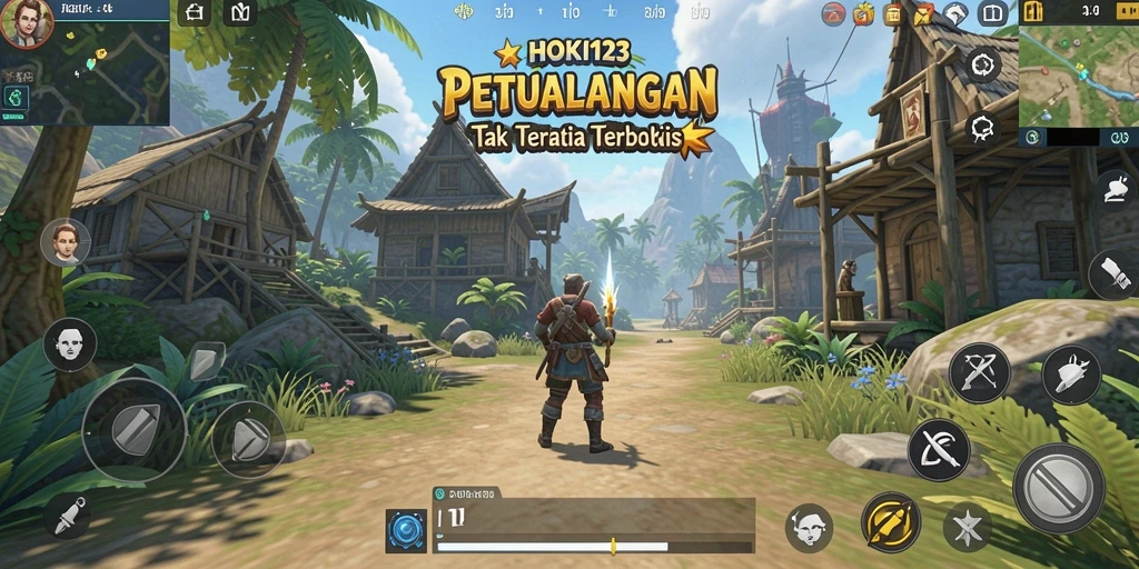 Screenshot menunjukkan aksi seru dalam petualangan Open World.