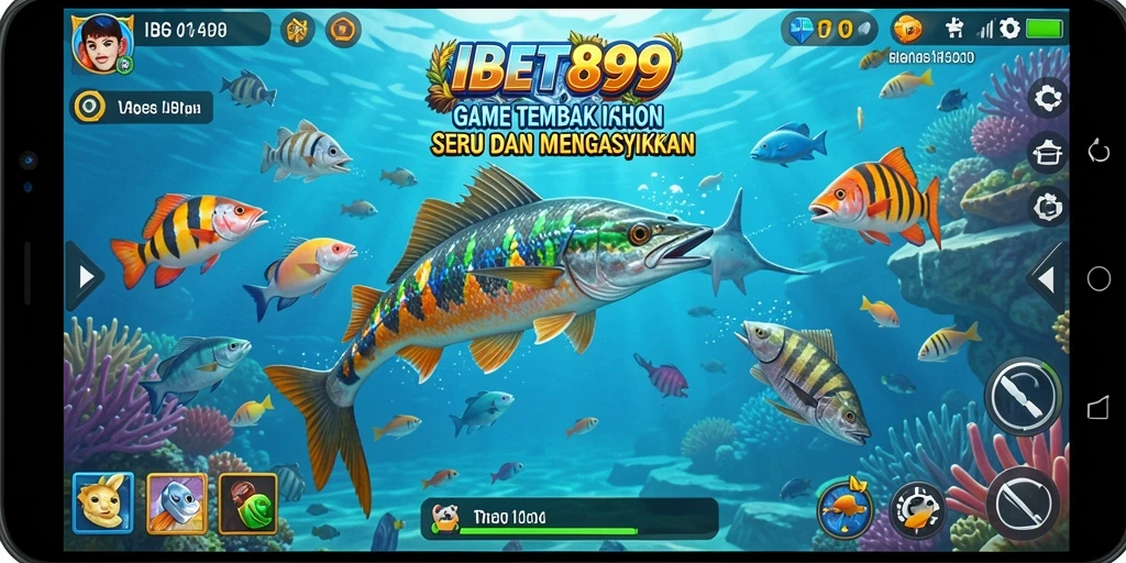 Gameplay seru IBET899 menampilkan aksi menembak ikan yang mendebarkan.