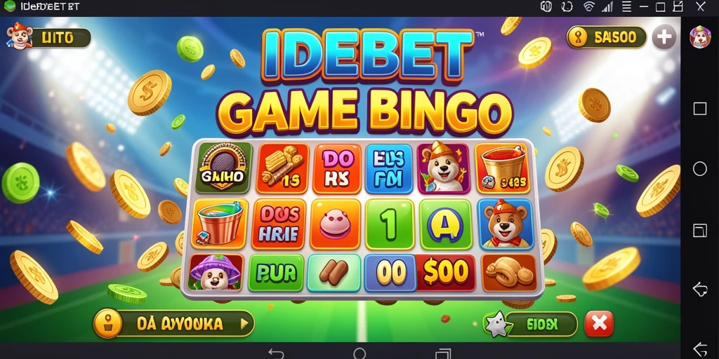 Tampilan gameplay IDEBET yang seru dan menarik saat bermain Bingo.