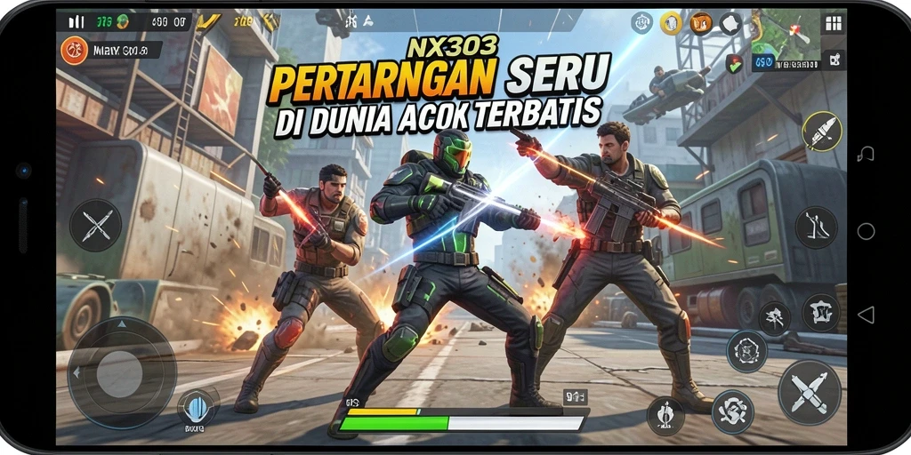 Tampilan gameplay NX303 yang menegangkan dan seru.