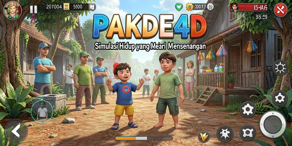 Screenshot utama PAKDE4D yang menunjukkan serunya gameplay Simulation.