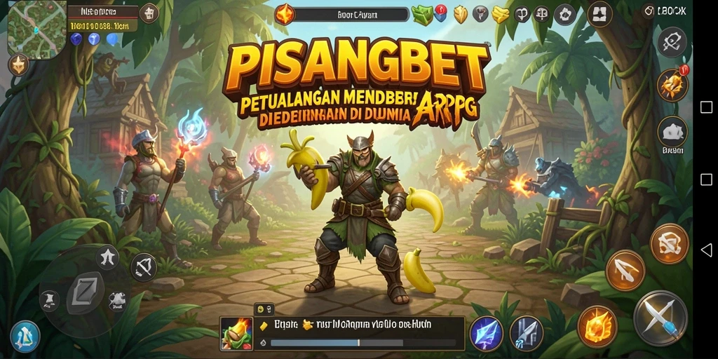 Tangkapan layar menunjukkan aksi seru dalam permainan ARPG PISANGBET.
