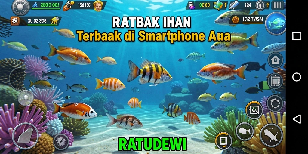 Screenshot gameplay Tembak Ikan di RATUDEWI yang seru dan mendebarkan.