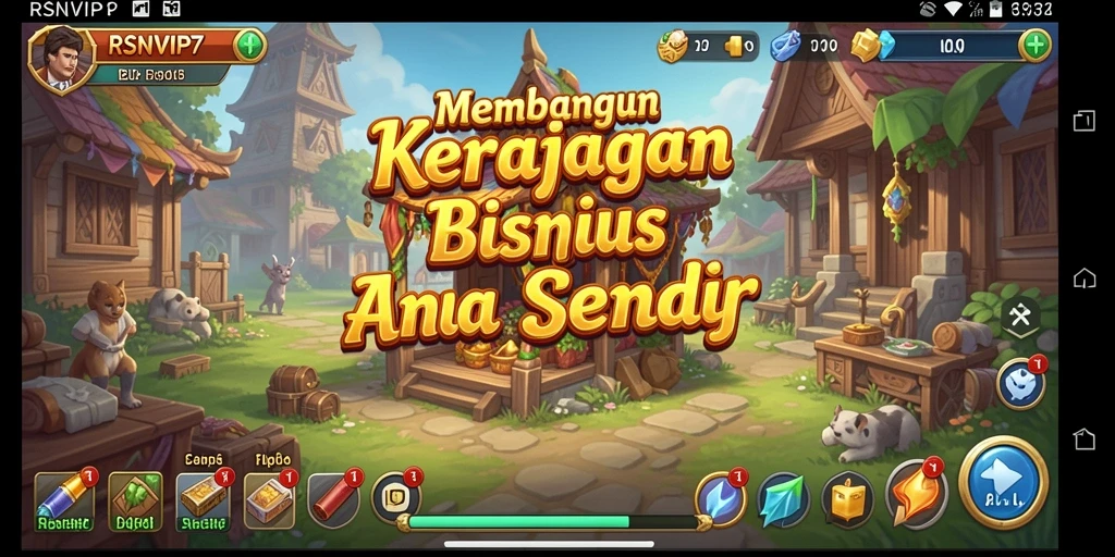 Gameplay menarik RSNVIP7 dengan berbagai elemen manajemen Tycoon.