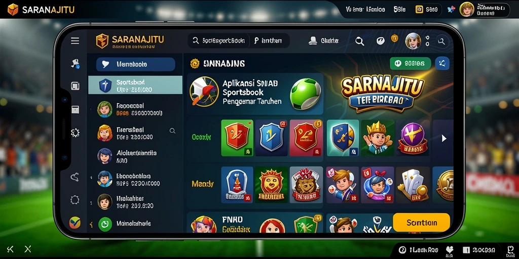 Tampilan gameplay Sportsbook SARANAJITU yang menarik dan interaktif.